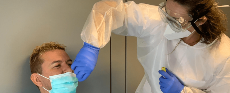 Imagen de archivo de una prueba de cribado PCR / TA